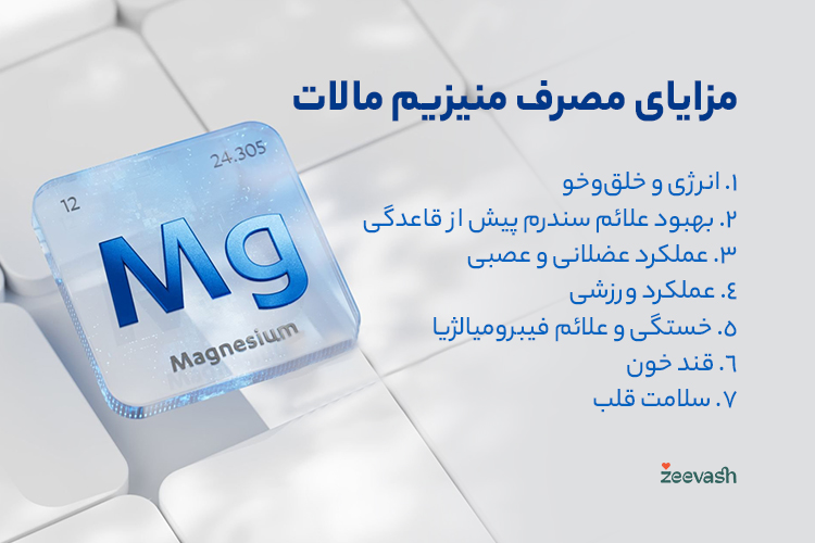 مزایای مصرف مکمل منیزیم مالات